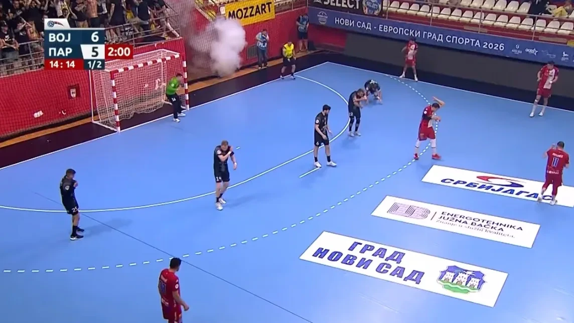 Handball-Finale abgebrochen: Böller-Skandal in Serbien