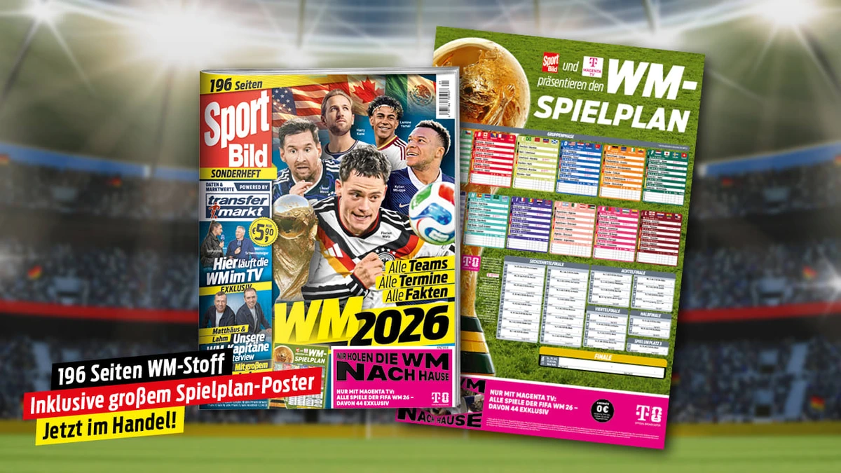 WM 2026: Das neue Sonderheft von SPORT BILD für das XXL-Turnier ist jetzt im Handel!