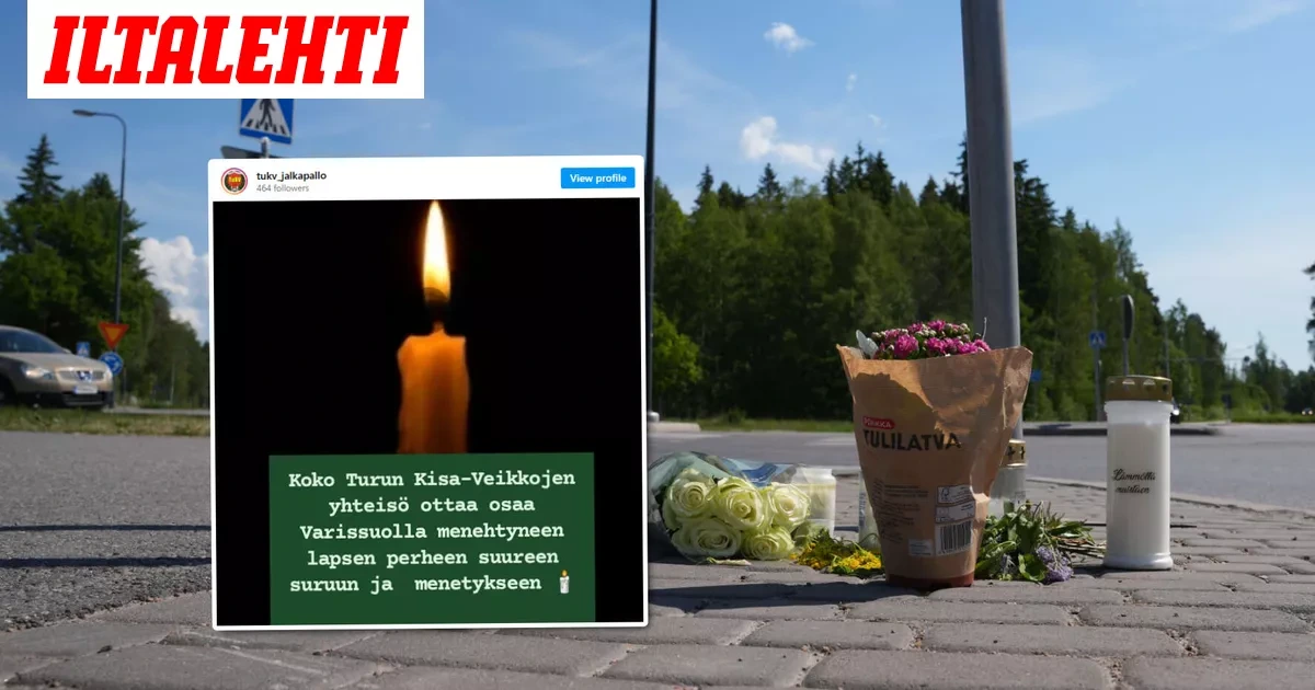 Jalkapalloseura suree bussin alle kuollutta poikaa