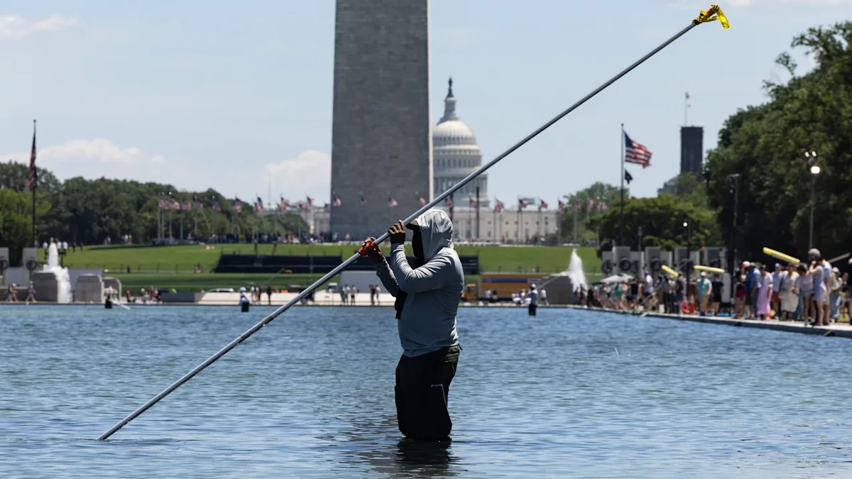 US-Präsident Trump spricht von „schlimmen Vandalen“: Renovierung des Reflecting Pools in Washington wird zur Pleite