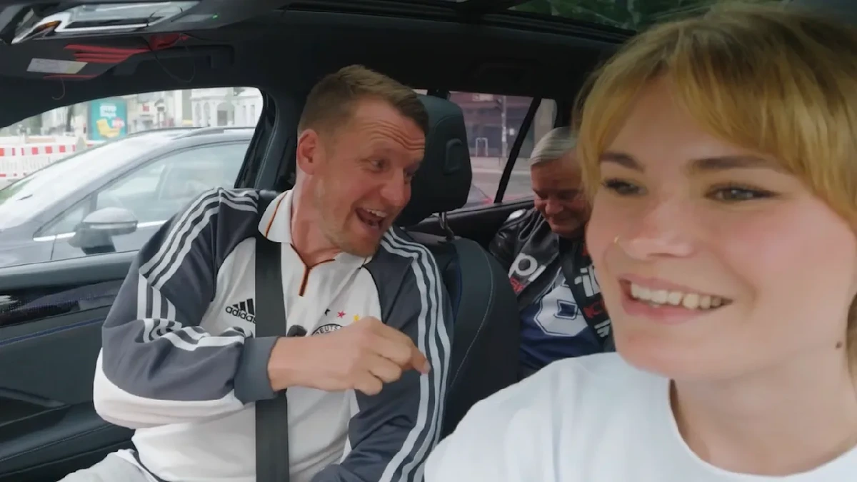 Rocker-Bande im WM-Quiz-Taxi: Mega-Aktion von Bundesliga-Legende