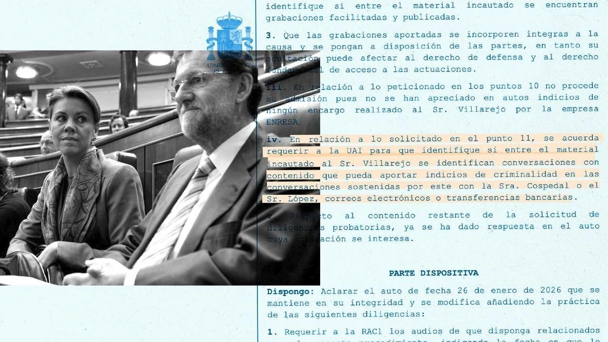 El juez encarga a Asuntos Internos volver sobre la pista de Rajoy y Cospedal y recuperar audios en Kitchen