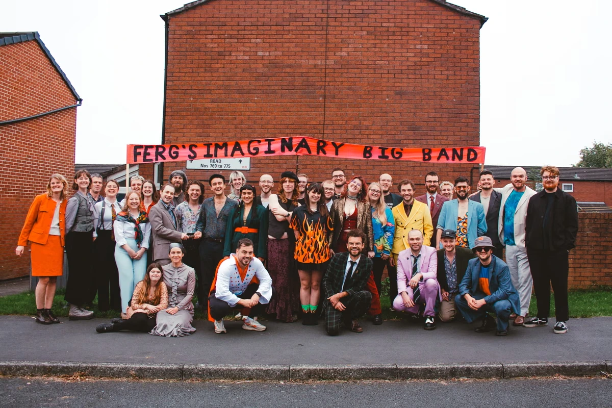 Forty-one members and counting! Ferg’s Imaginary Big Band, the gigantic Leeds jazz group embracing ‘chaos, imperfection and all that’