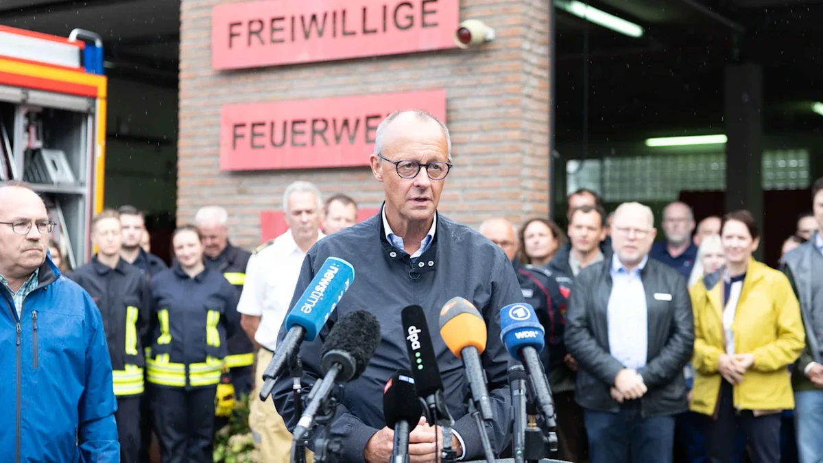 Friedrich Merz im Waldbrandgebiet: „Das ist der Klimawandel“