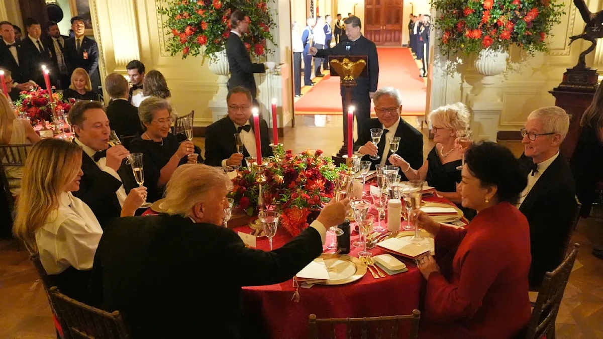 Gipfel mit Trump und Xi: Hier sitzen 24 Billionen beim Bankett