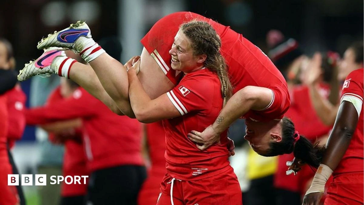 England's 41-match unbeaten run ended by Canada