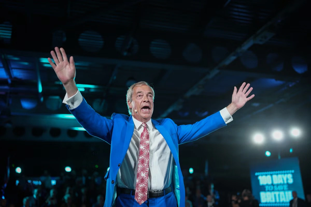 Farage claims people were ‘quite impressed’ by £72m donations from crypto-billionaires