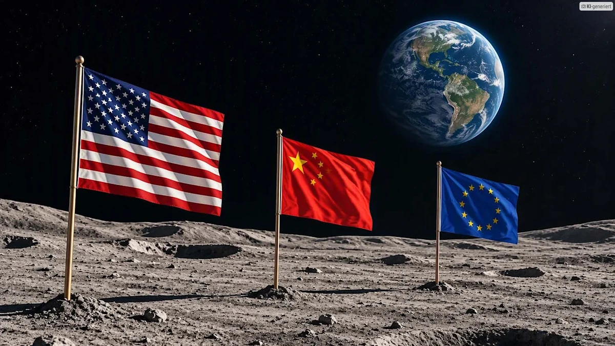 Mond und Weltraumrecht: Wem gehören Eis, Rohstoffe und begehrte Standorte?